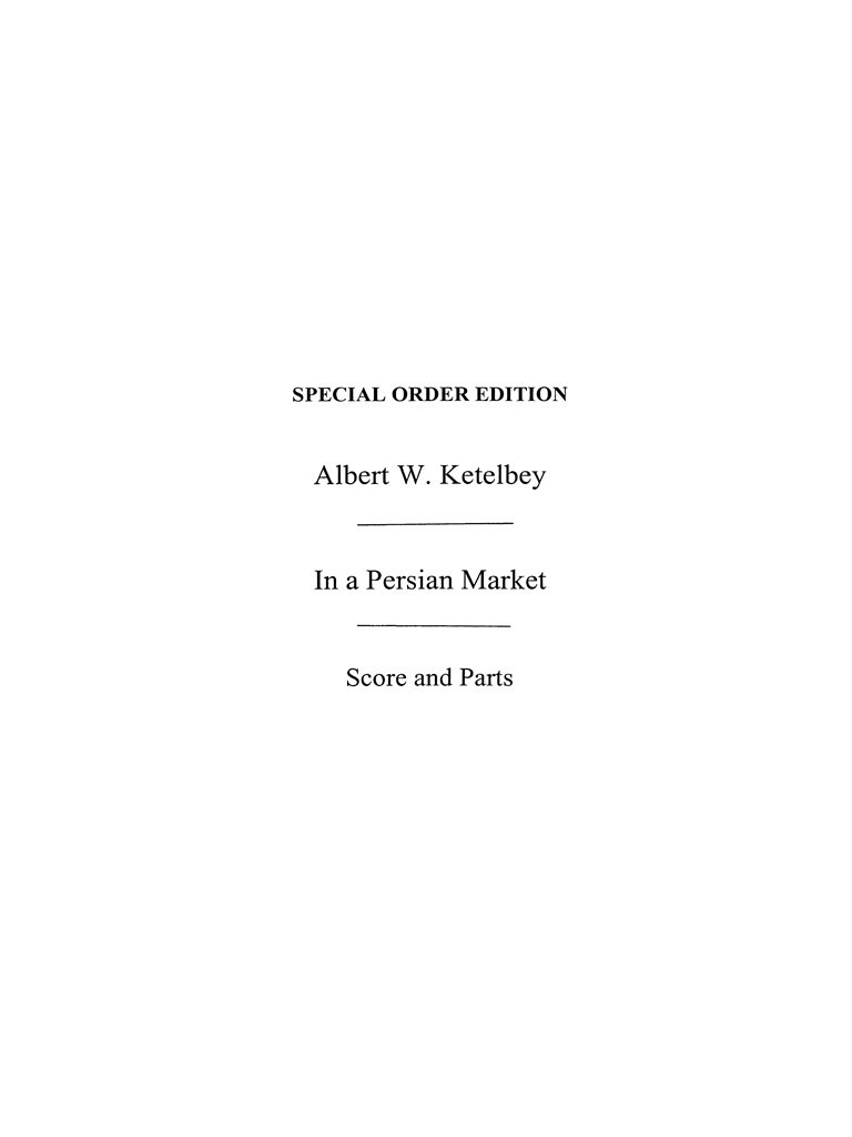 In A Persian Market (Ensemble)